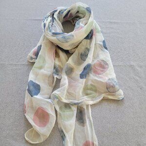 Summer Scarf - Pastel Polka-dots